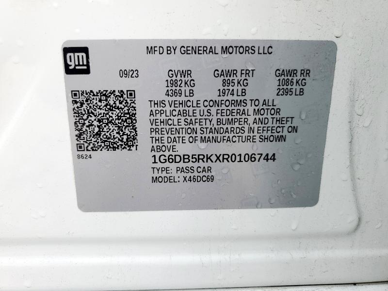 2024 CADILLAC CT4 PREMIU 1G6DB5RKXR0106744