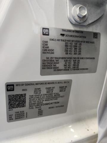 2021 GMC SIERRA K15 - 3GTU9CED5MG477934