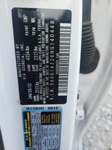 2022 KIA K5 LXS - 5XXG14J26NG140448