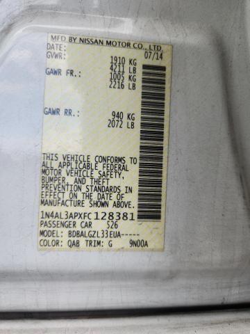 2015 NISSAN ALTIMA 2.5 - 1N4AL3APXFC128381