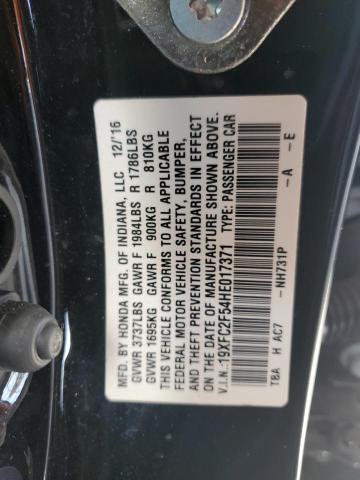 2017 HONDA CIVIC LX 19XFC2F54HE017371