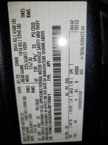 2022 FORD ESCAPE SE 1FMCU9G6XNUB15961