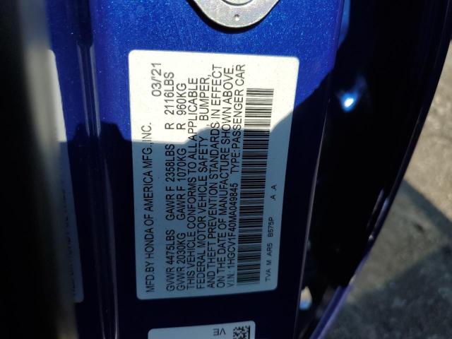 2021 HONDA ACCORD SPO - 1HGCV1F40MA049845