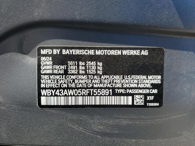 2024 BMW I4 EDRIVE WBY43AW05RFT55891