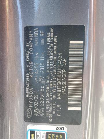 2010 HYUNDAI GENESIS CO - KMHHT6KD4AU014924