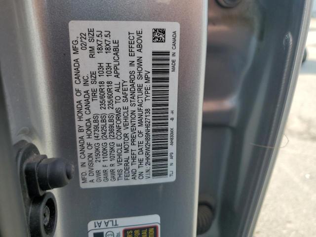 2022 HONDA CR-V EXL - 2HKRW2H89NH627138