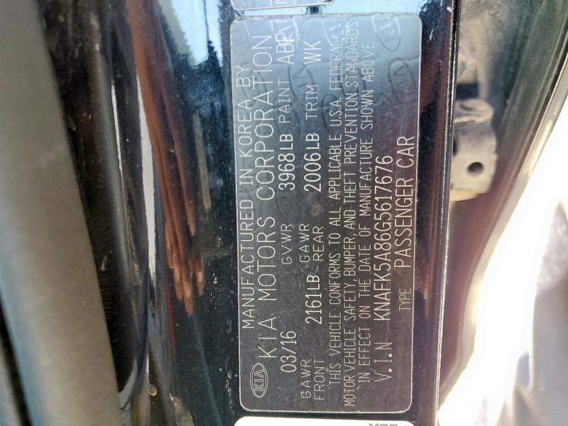 2016 KIA FORTE LX KNAFK5A86G5617676