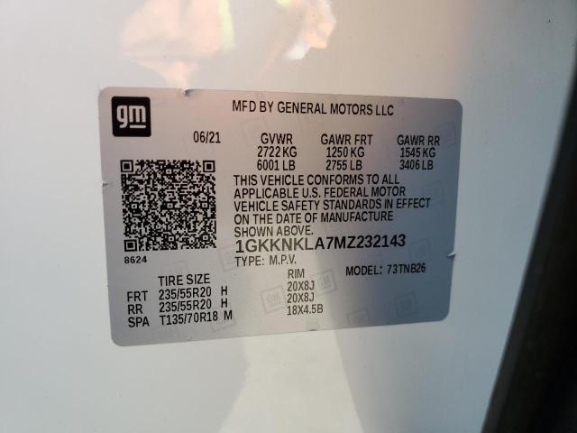 2021 GMC ACADIA SLE - 1GKKNKLA7MZ232143