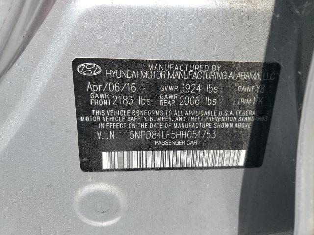 2017 HYUNDAI ELANTRA SE - 5NPD84LF5HH051753