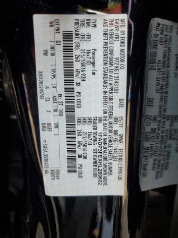 2017 FORD FOCUS SE - 1FADP3FEXHL289602