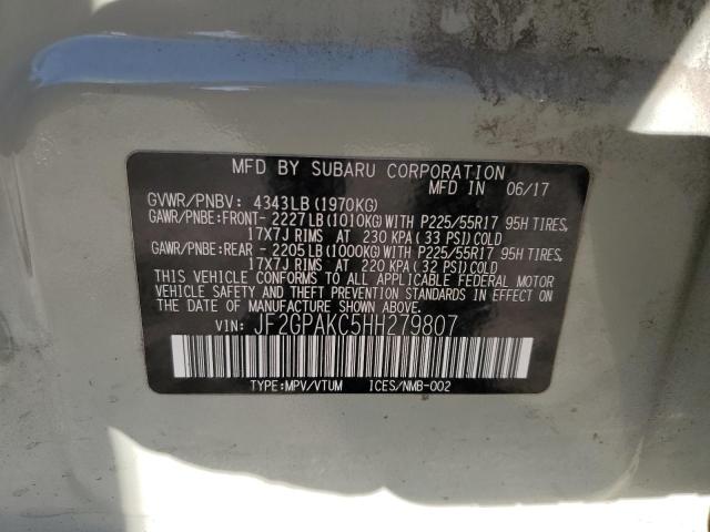 2017 SUBARU CROSSTREK JF2GPAKC5HH279807