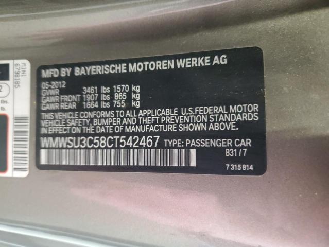 2012 MINI COOPER - WMWSU3C58CT542467