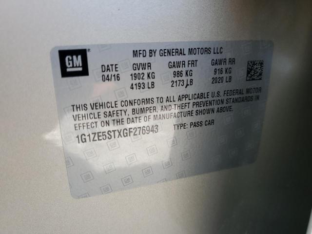 2016 CHEVROLET MALIBU LT - 1G1ZE5STXGF276943