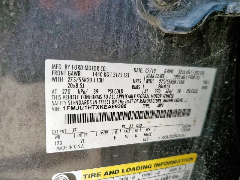 2019 FORD EXPEDITION 1FMJU1HTXKEA69390