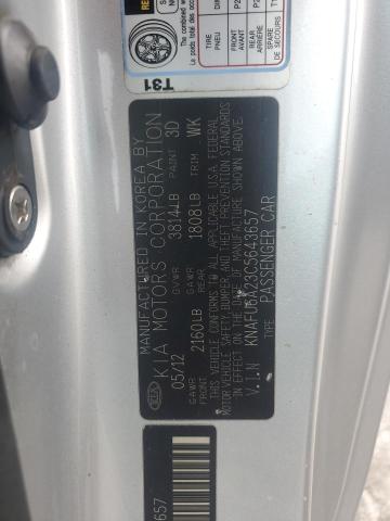 2012 KIA FORTE EX - KNAFU6A23C5643657