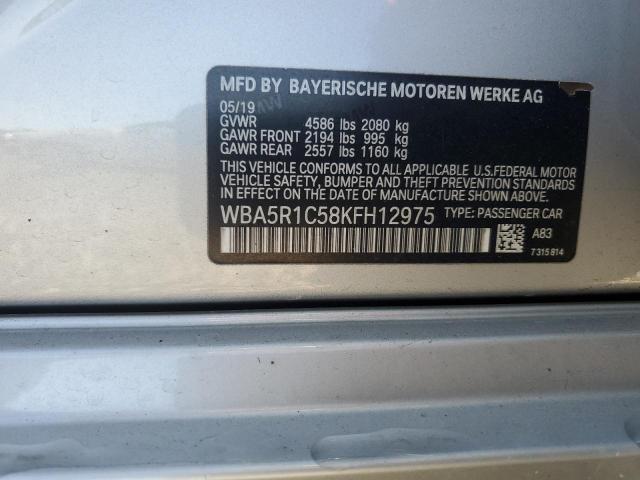 2019 BMW 330I WBA5R1C58KFH12975