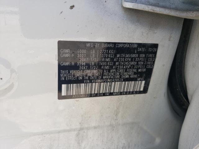 2021 SUBARU ASCENT LIM 4S4WMAPD9M3428579