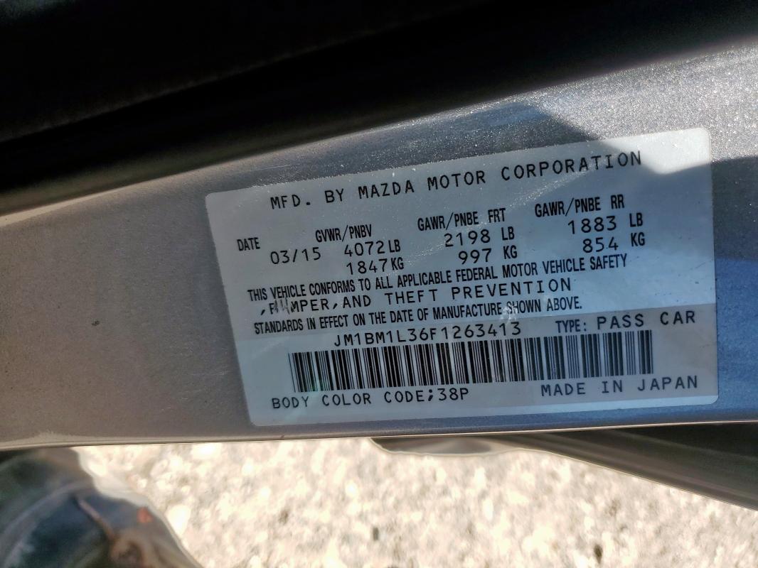 2015 MAZDA 3 TOURING - JM1BM1L36F1263413