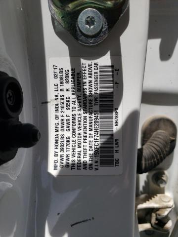 2017 HONDA CIVIC EXL - 19XFC1F74HE209451