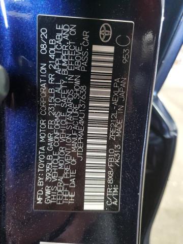 2021 TOYOTA COROLLA LE JTDEPMAE4MJ137638