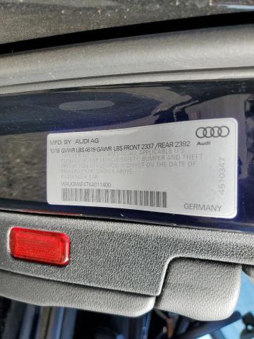 2019 AUDI A4 PREMIUM WAUGMAF47KA011400