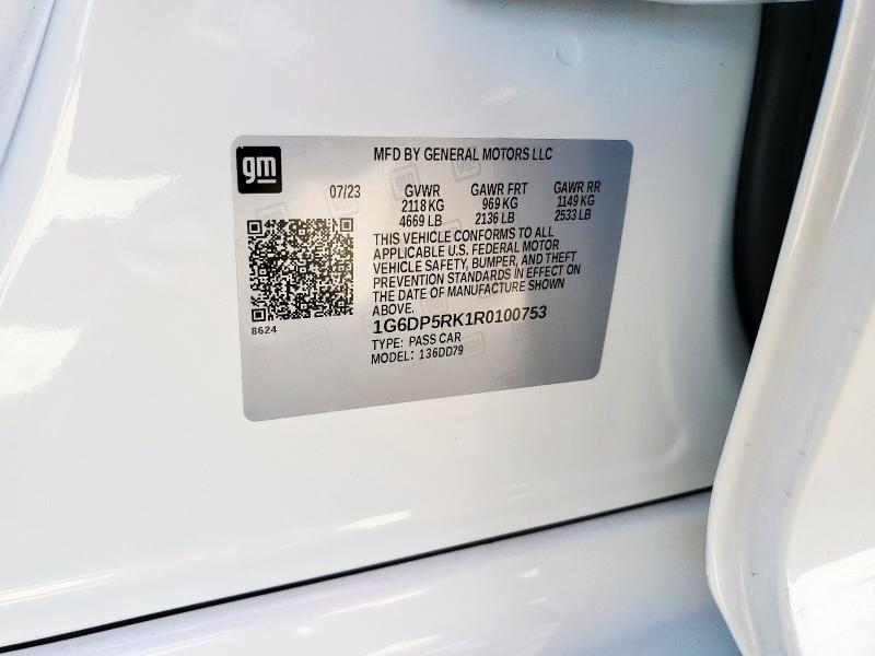 2024 CADILLAC CT5 SPORT 1G6DP5RK1R0100753