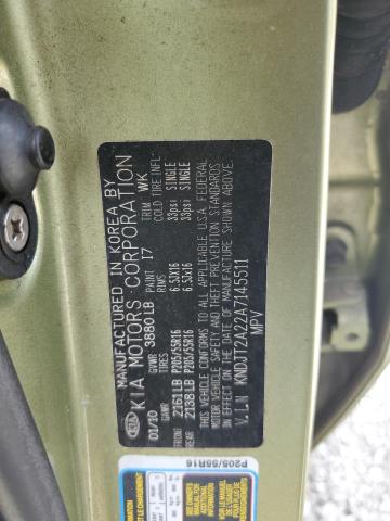 2010 KIA SOUL + - KNDJT2A22A7145511