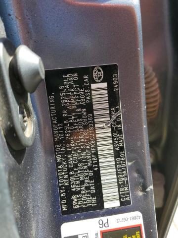 2012 TOYOTA CAMRY BASE - 4T1BF1FK8CU183369