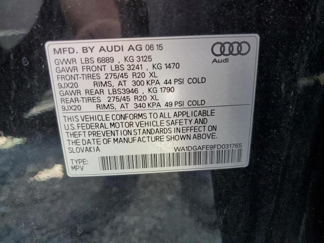 2015 AUDI Q7 PRESTIG WA1DGAFE9FD031765