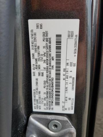2019 FORD ESCAPE SE - 1FMCU9GD3KUB49783