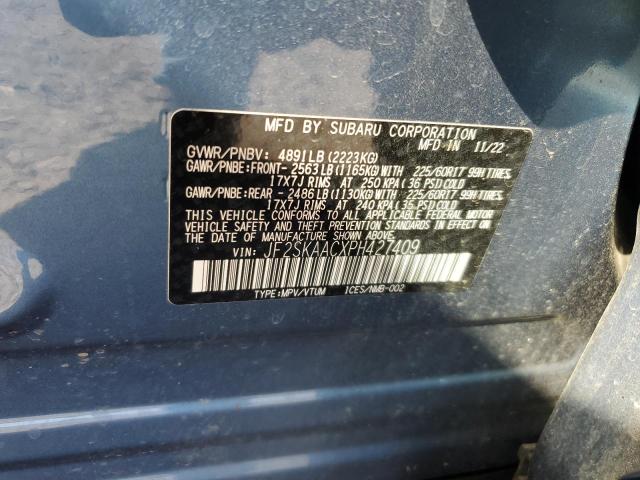 2023 SUBARU FORESTER JF2SKAACXPH427409
