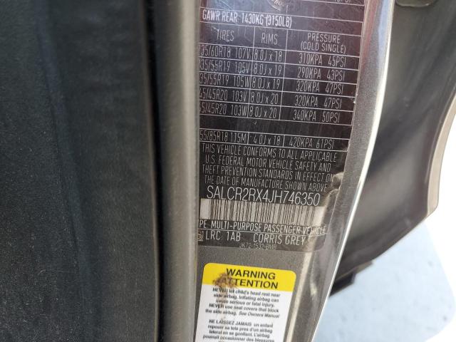 2018 LAND ROVER DISCOVERY SALCR2RX4JH746350