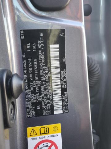 2016 LEXUS RX 350 2T2ZZMCA5GC014237
