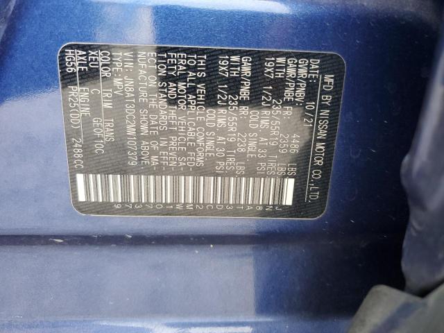 2021 NISSAN ROGUE PLAT JN8AT3DC2MW107379
