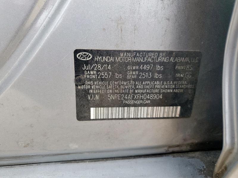 2015 HYUNDAI SONATA SE - 5NPE24AFXFH048904