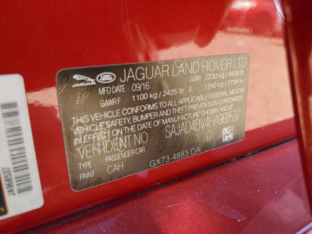 2017 JAGUAR XE SAJAD4BV4HA968537