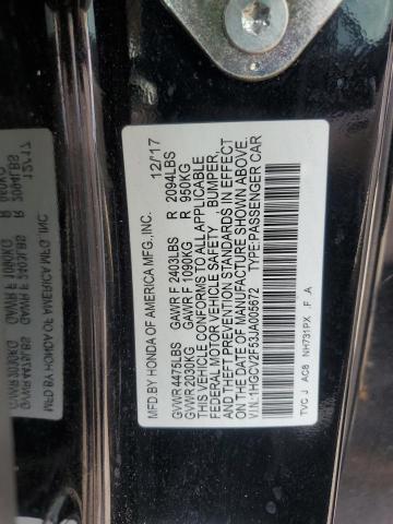 2018 HONDA ACCORD EXL 1HGCV2F53JA005672