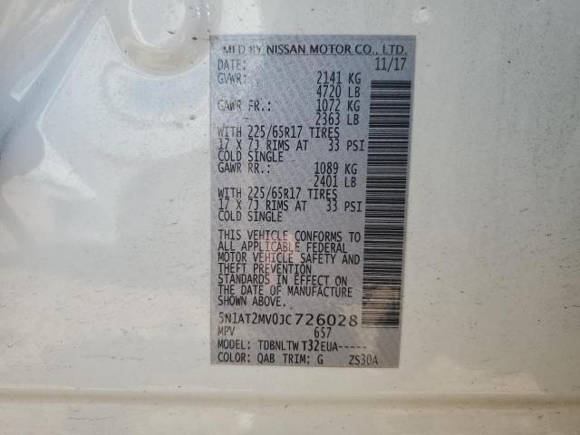 2018 NISSAN ROGUE S 5N1AT2MV0JC726028