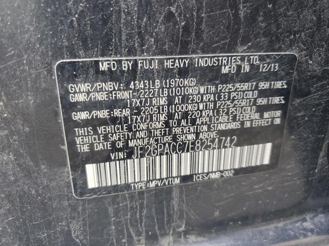 2014 SUBARU XV CROSSTR - JF2GPACC7E8254742