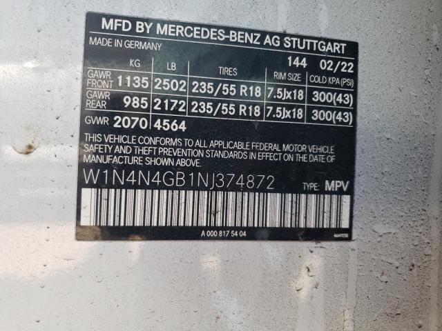 2022 MERCEDES-BENZ GLA 250 W1N4N4GB1NJ374872