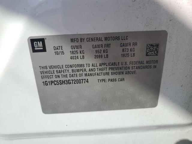 2016 CHEVROLET CRUZE LIMI 1G1PC5SH3G7200774
