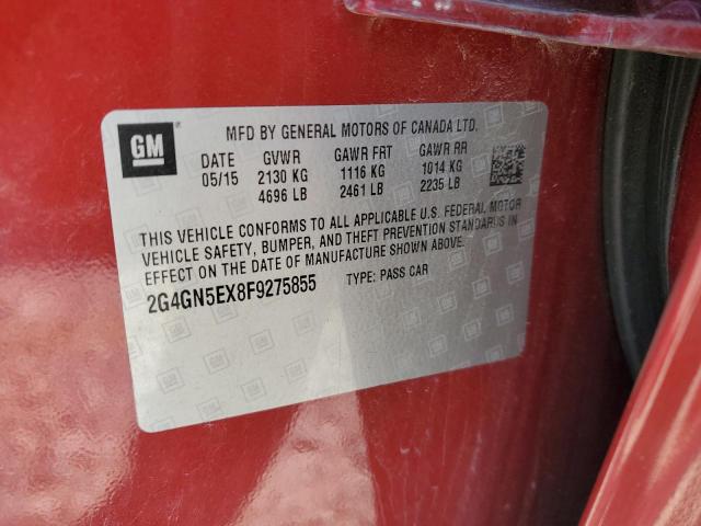 2015 BUICK REGAL PREM 2G4GN5EX8F9275855