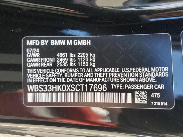 2025 BMW M4 COMPETI WBS33HK0XSCT17696