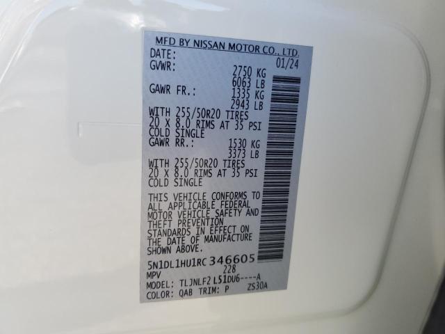 2024 INFINITI QX60 AUTOG 5N1DL1HU1RC346605