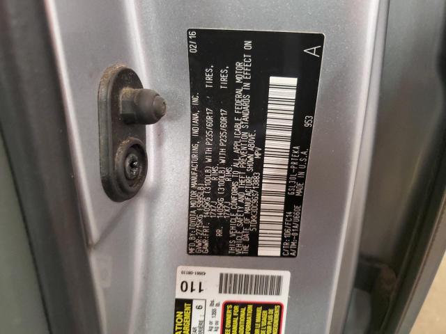 2016 TOYOTA SIENNA LE 5TDKK3DC9GS713883