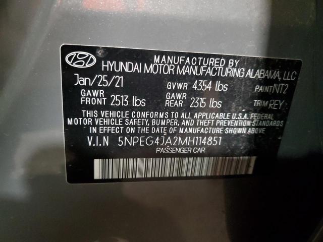 2021 HYUNDAI SONATA SE - 5NPEG4JA2MH114851