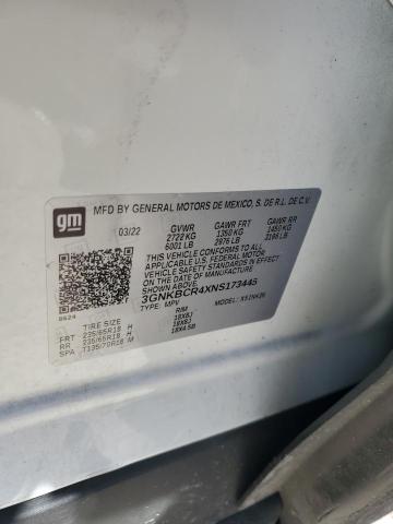 2022 CHEVROLET BLAZER 2LT 3GNKBCR4XNS173445