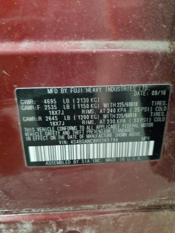 2017 SUBARU OUTBACK 2. 4S4BSANC8H3265198