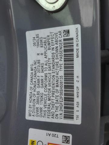 2025 HONDA CIVIC SPOR - 2HGFE2F56SH506135