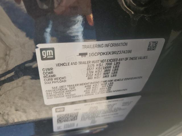 2024 CHEVROLET SILVERADO - 1GCPDKEK9RZ374396